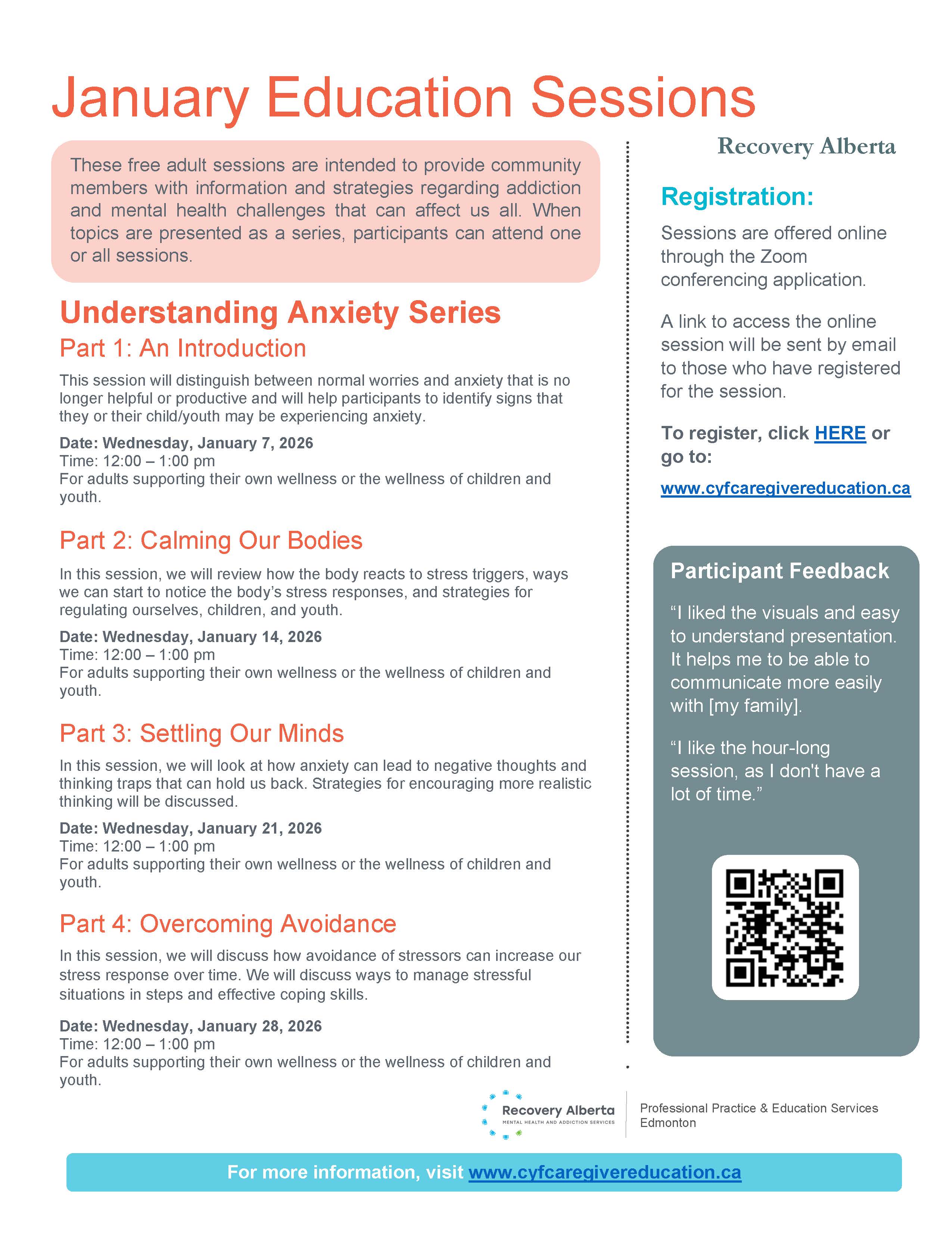 01 AMH Education Sessions Newsletter January 2026 Page 2