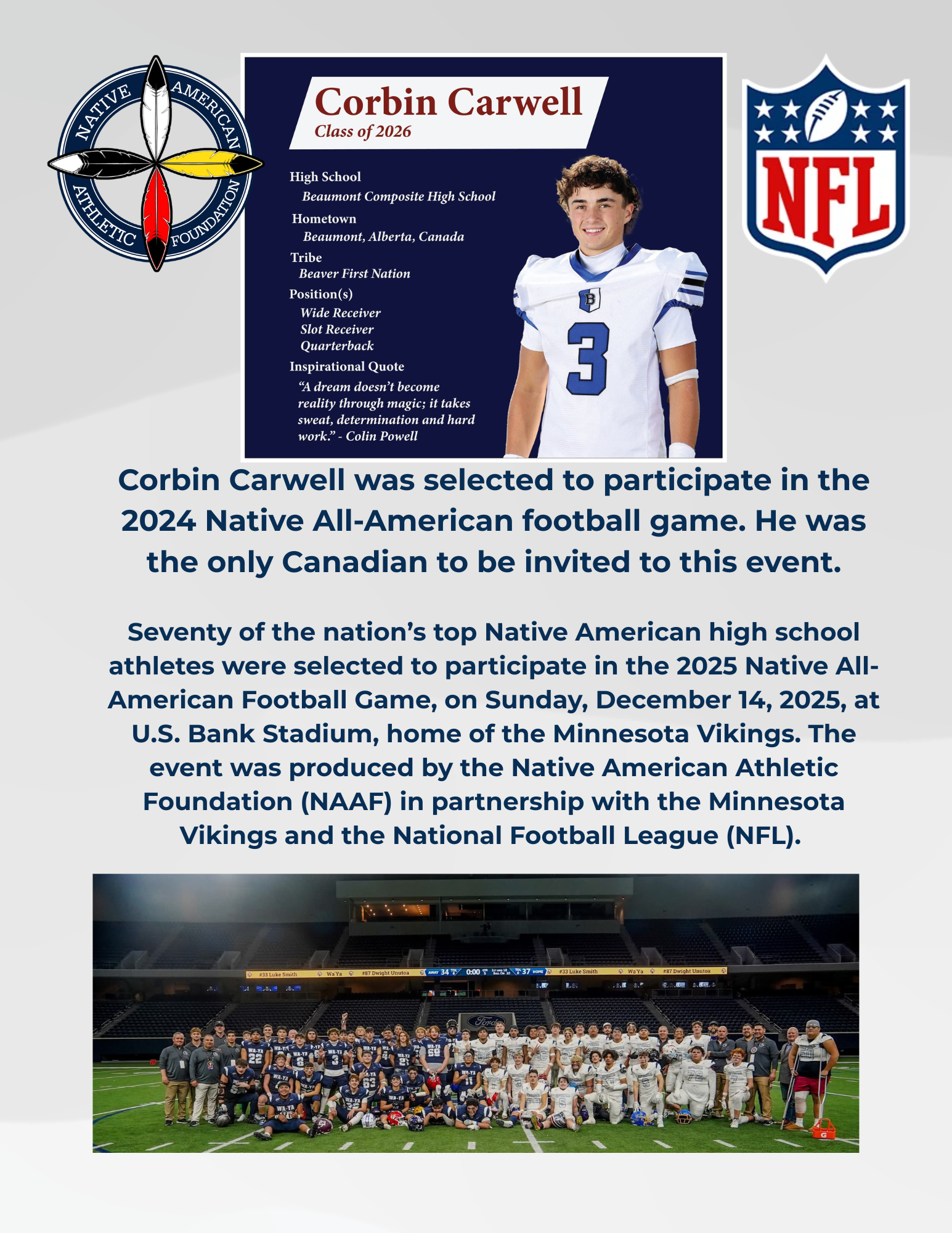 Native American athletic association