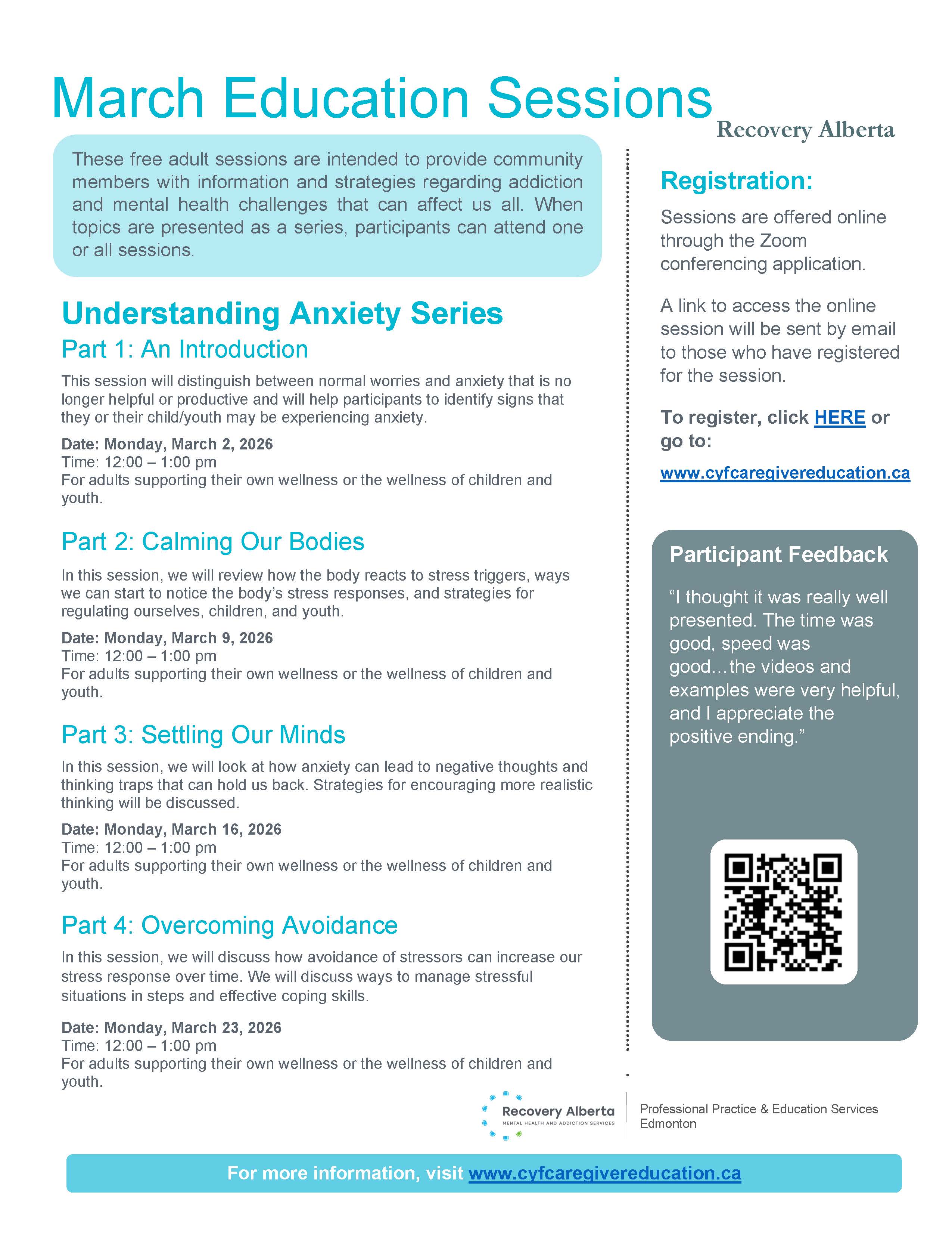 03 AMH Education Sessions Newsletter March April 2026 Page 2