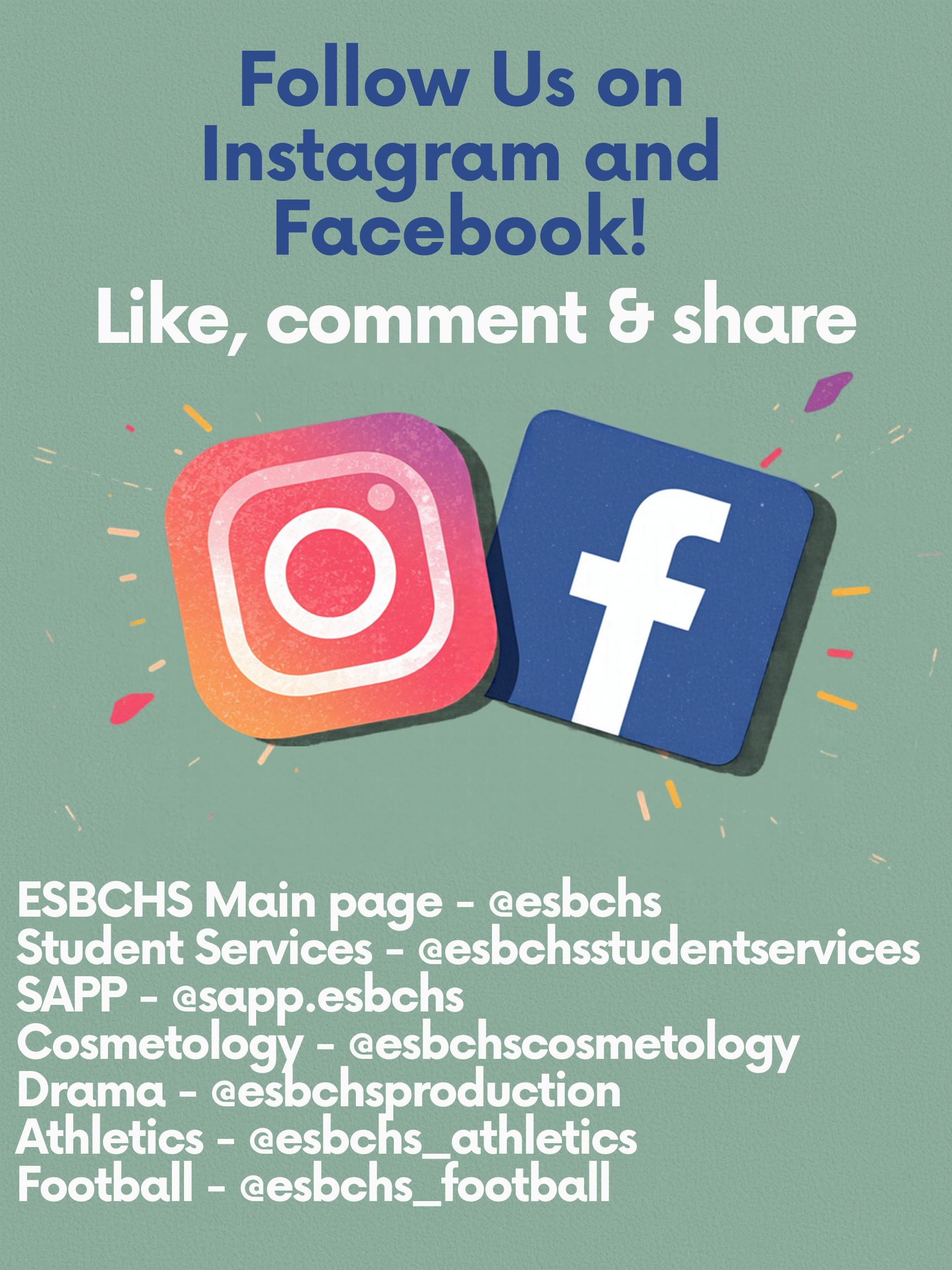 ESBCHS Instagram & Facebook