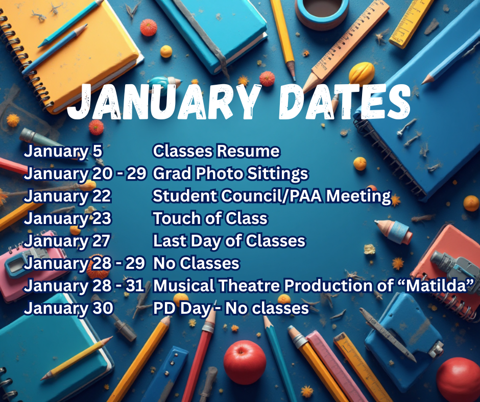 Monthly Important Dates