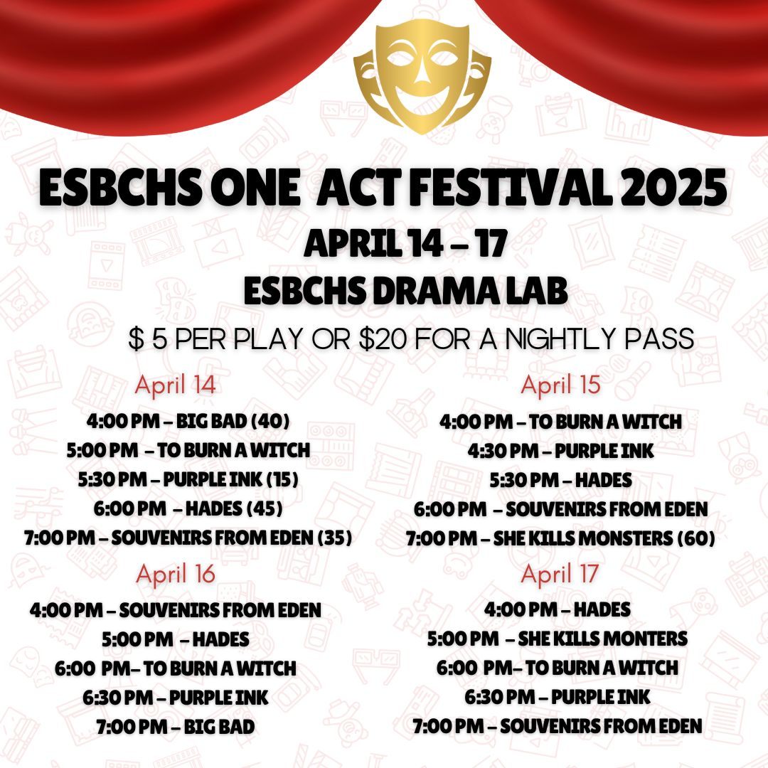 esbchs one act festival 2026