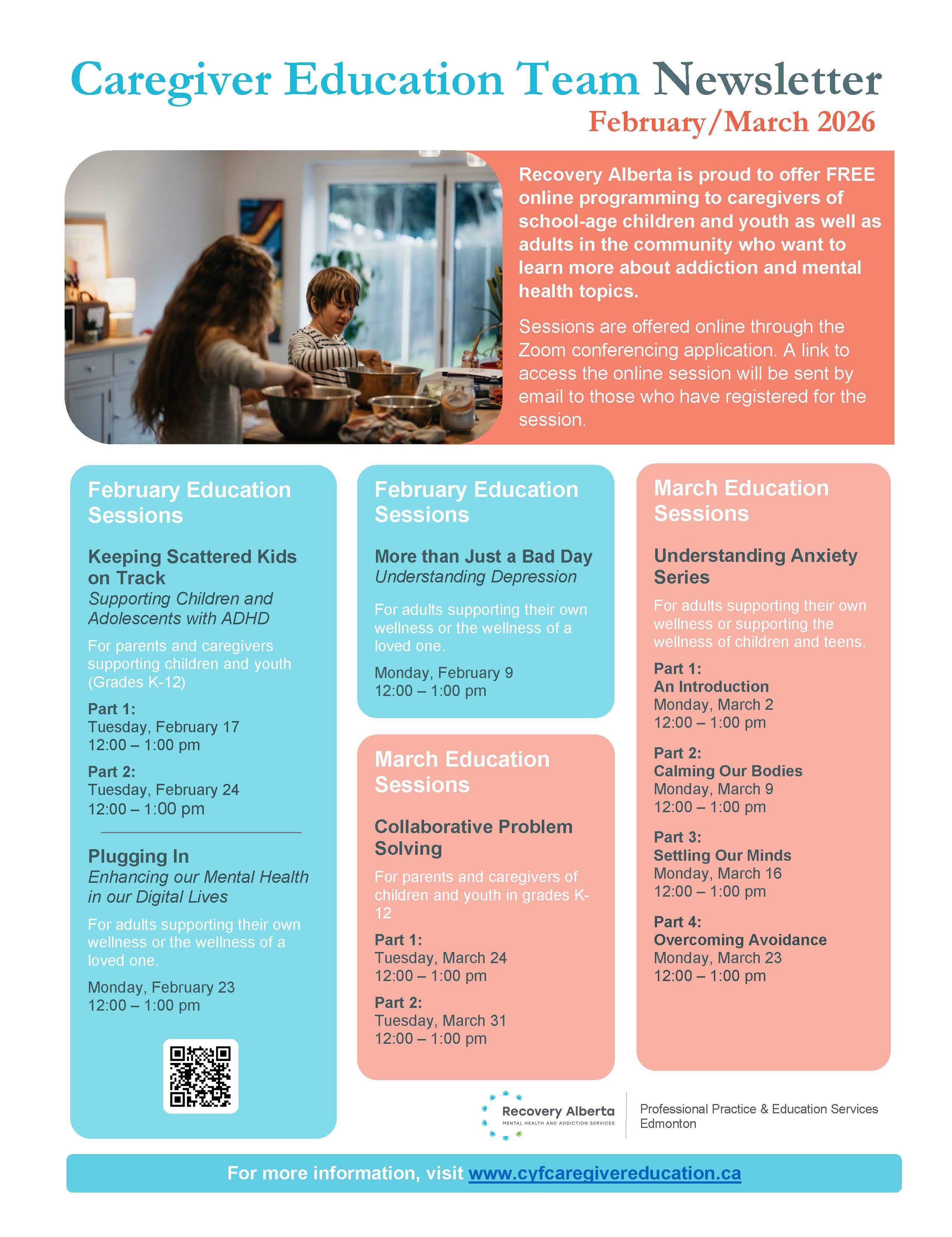 02 AMH Education Sessions Newsletter Feb Mar 2026 Page 1