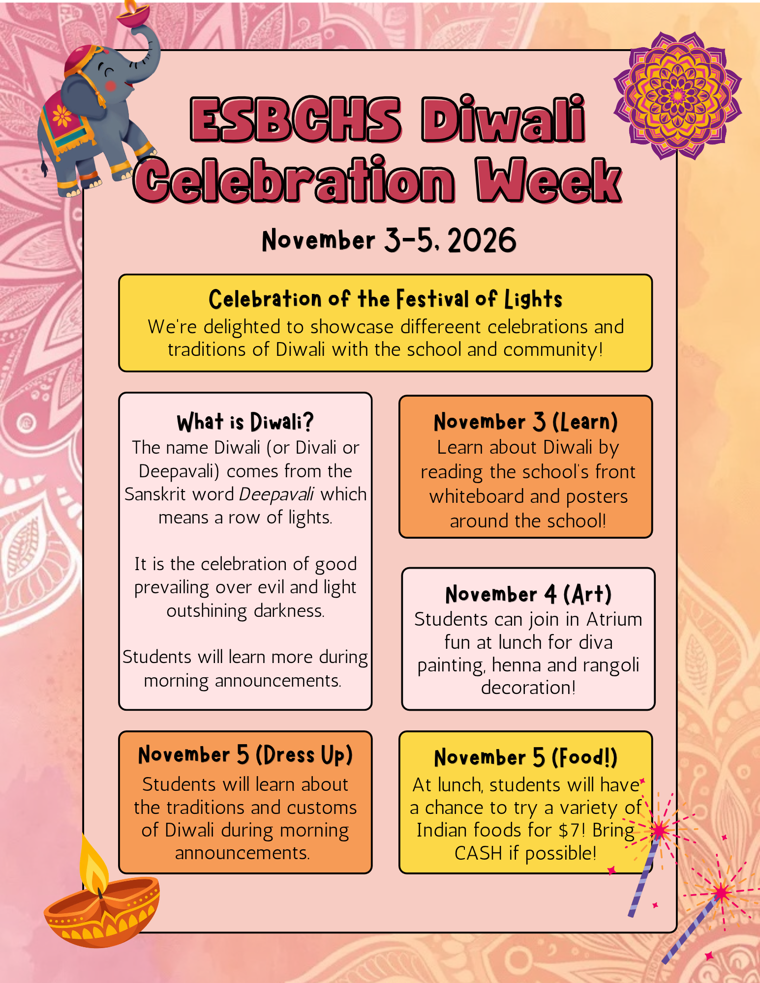 Parent Info Diwali
